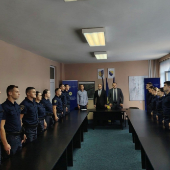 20 policijskih službenika preuzelo dužnost u Upravi policije u sastavu Ministarstva za unutrašnje poslove Bosansko-podrinjskog kantona Goražd
