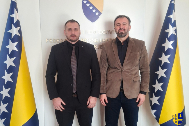 Policijski komesar Bogunić u radnoj posjeti potpredsjedniku FBiH Stojanoviću: Najavljeno unapređenje saradnje policijskih struktura i institucija FBiH