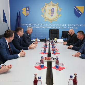 Federalni ministar unutrašnjih poslova Ramo Isak u radnoj posjeti Bosansko-podrinjskom kantonu Goražde