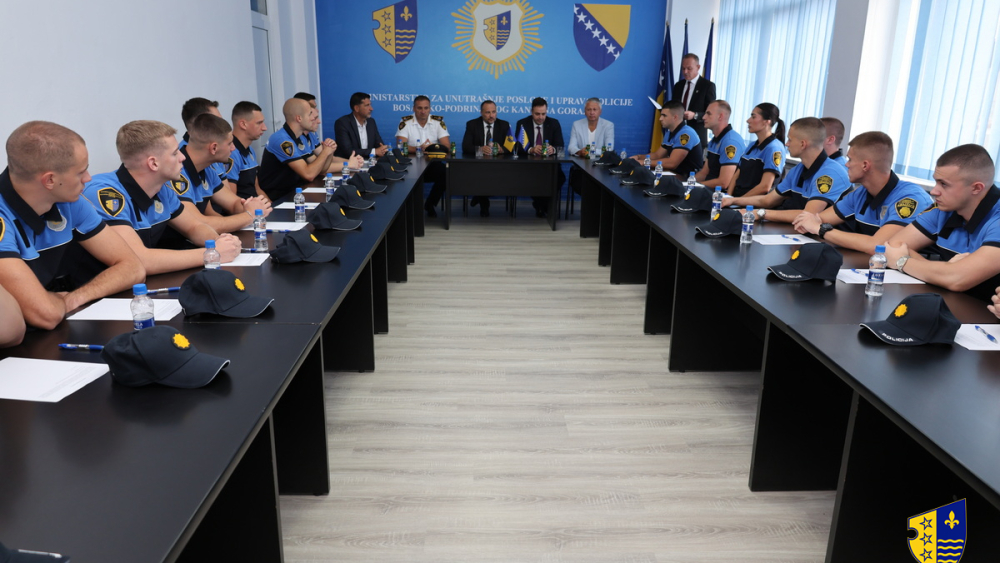 20 policijskih službenika preuzelo dužnost u Upravi policije u sastavu Ministarstva za unutrašnje poslove Bosansko-podrinjskog kantona Goražde